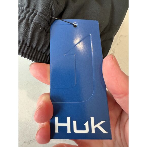 NWT Huk Boys Pursuit Volley Swim Shorts Black Size Youth XL - Picture 4 of 7